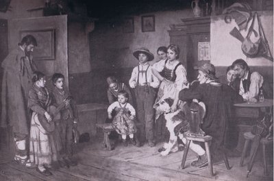 Itinerant Italian singers, Bibbys Annual, 1916-1917 by after Franz Defregger